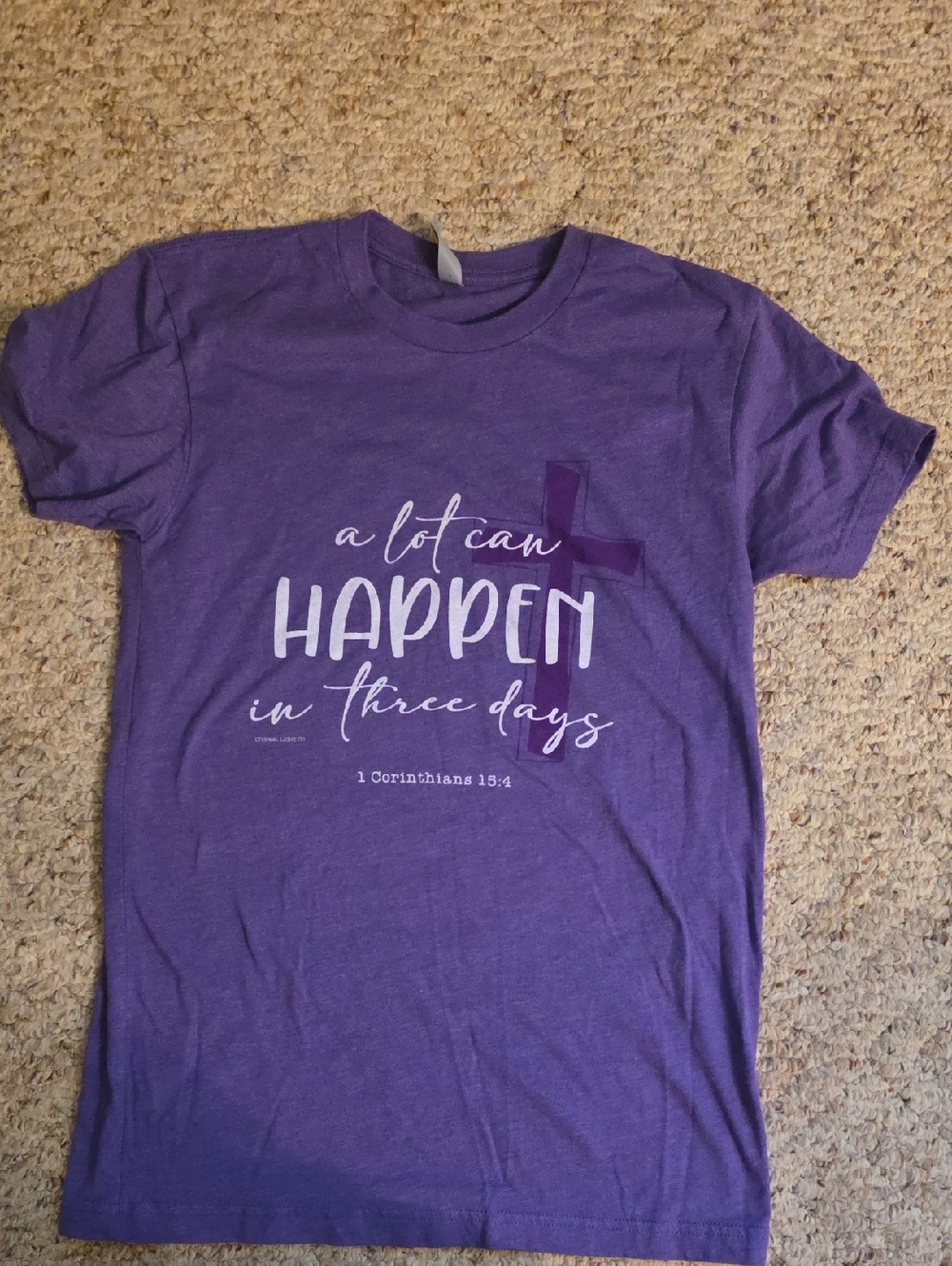 Next Level Apparel Purple Crew Neck Tee